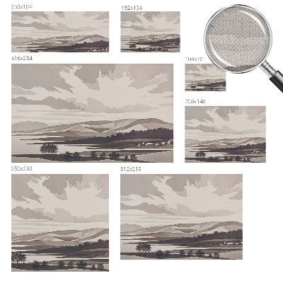 Fotomural decorativo para cabecero de cama Un paisaje tranquilo