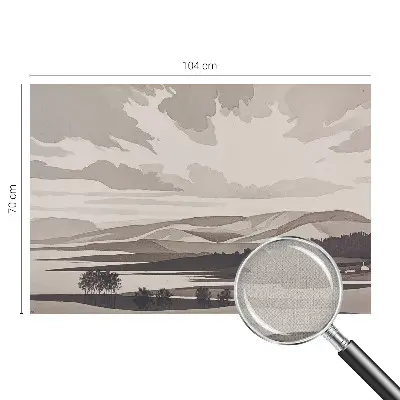 Fotomural decorativo para cabecero de cama con un paisaje tranquilo