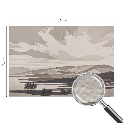 Fotomural decorativo para cabecero de cama Un paisaje tranquilo