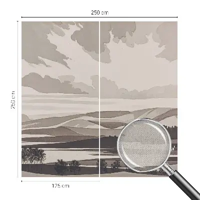 Fotomural decorativo para cabecero de cama con un paisaje tranquilo