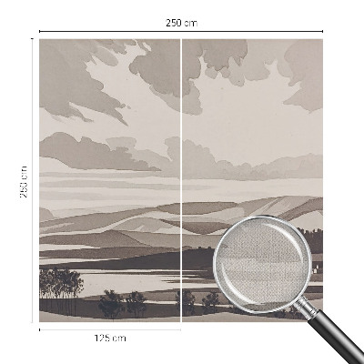 Fotomural decorativo para cabecero de cama Un paisaje tranquilo