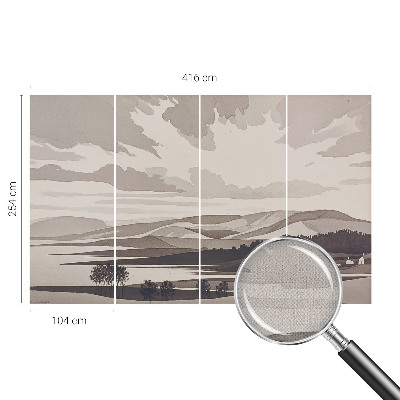 Fotomural decorativo para cabecero de cama Un paisaje tranquilo