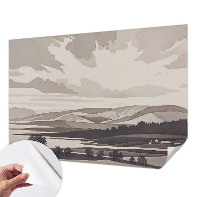 Fotomural decorativo para cabecero de cama Un paisaje tranquilo