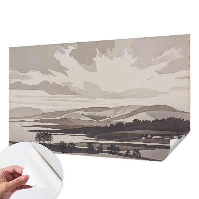 Fotomural decorativo para cabecero de cama Un paisaje tranquilo