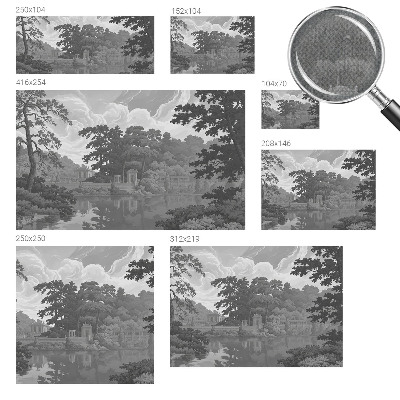 Papel mural texturado decorativo Paisaje natural