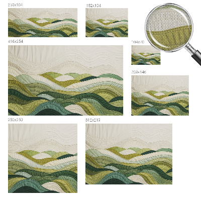 Papel mural con patrón decorativo Fabric Hills