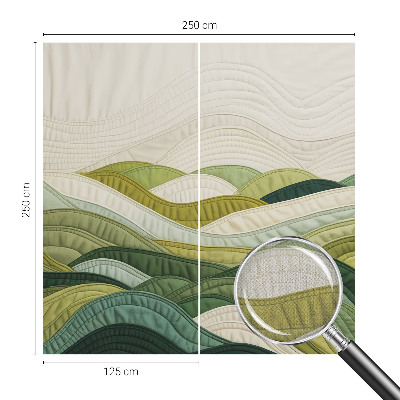 Papel mural con patrón decorativo Fabric Hills