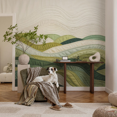 Papel mural con patrón decorativo Fabric Hills