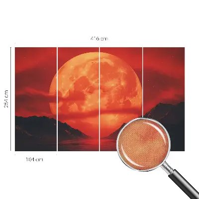Mural de pared con estampado hermoso con diseño llamado «Fenómeno nocturno»