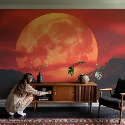 Mural de pared con estampado hermoso con diseño llamado «Fenómeno nocturno»