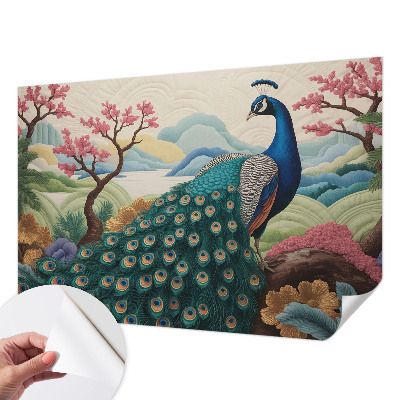 Fotomural decorativo para cabecero de cama con diseño 'Belleza exótica' para decorar cabecero