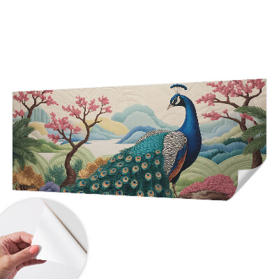 Fotomural decorativo para cabecero de cama con diseño 'Belleza exótica' para decorar cabecero
