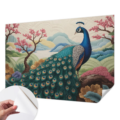 Fotomural decorativo para cabecero de cama con diseño 'Belleza exótica' para decorar cabecero