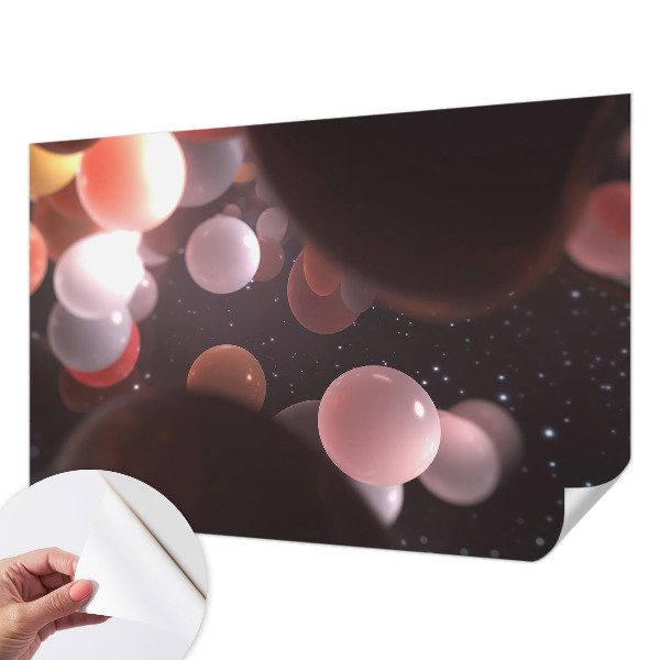Papel mural con patrón decorativo bolas espaciales
