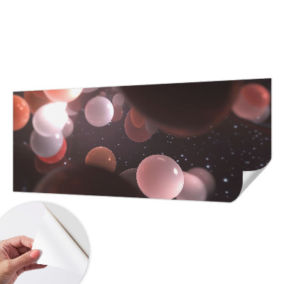 Papel mural con patrón decorativo bolas espaciales
