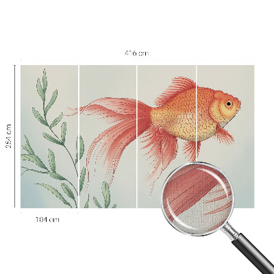 Mural de pared con estampado hermoso Belleza del agua