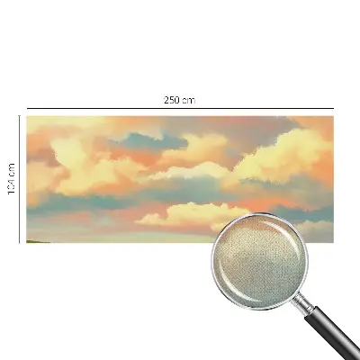 Mural de pared con estampado hermoso con motivo de nubes del cielo
