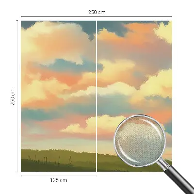 Mural de pared con estampado hermoso con motivo de nubes del cielo