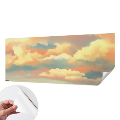 Mural de pared con estampado hermoso Nubes del cielo