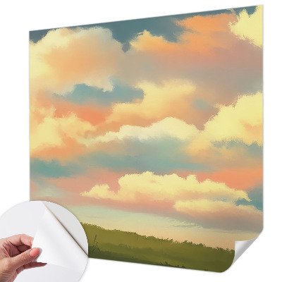 Mural de pared con estampado hermoso Nubes del cielo