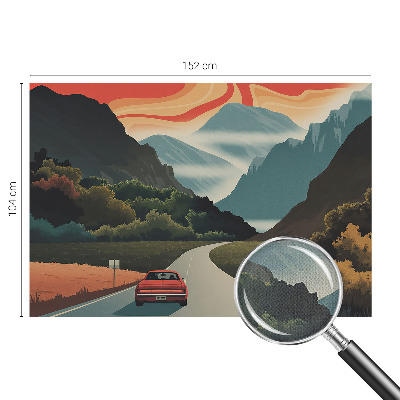 Papel mural con patrón decorativo Aventura en la montaña