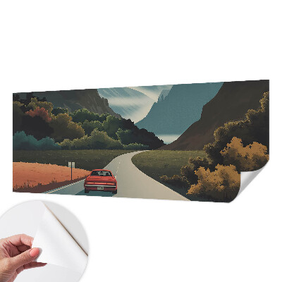 Papel mural con patrón decorativo Aventura en la montaña