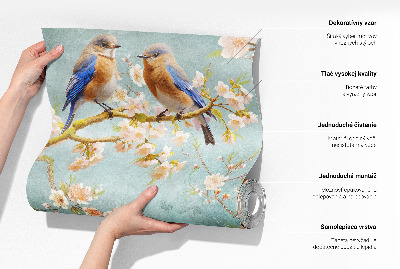 Fotomural decorativo para cabecero de cama estampado floral