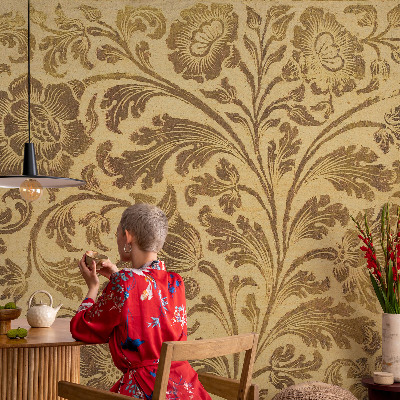 Fotomural decorativo para cabecero de cama estampado floral