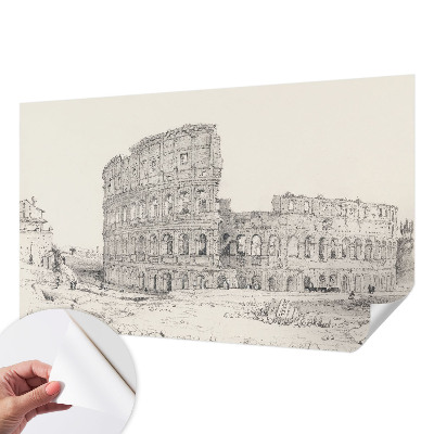 Papel mural con patrón decorativo ruinas antiguas