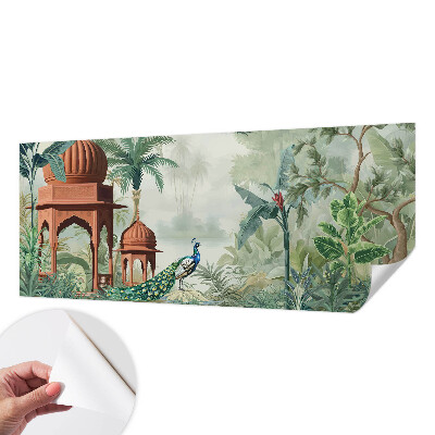 Papel mural texturado decorativo Jardines del pavo real