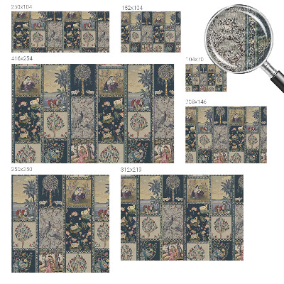 Fotomural decorativo para cabecero de cama Escena romántica