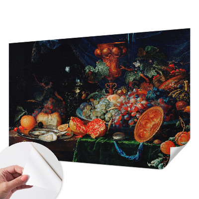 Mural de pared con estampado hermoso con motivo de abundancia frutal