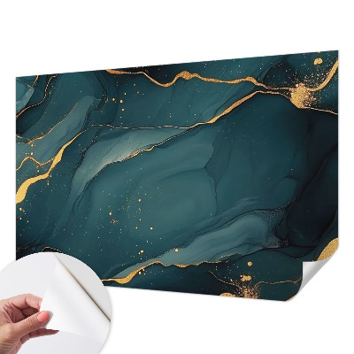 Papel mural texturado decorativo abstracción azul oscuro