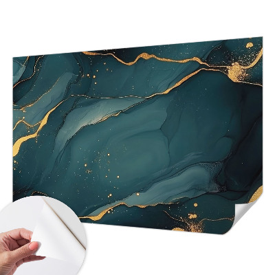 Papel mural texturado decorativo abstracción azul oscuro