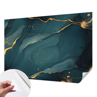 Papel mural texturado decorativo abstracción azul oscuro