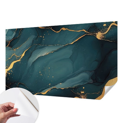 Papel mural texturado decorativo abstracción azul oscuro