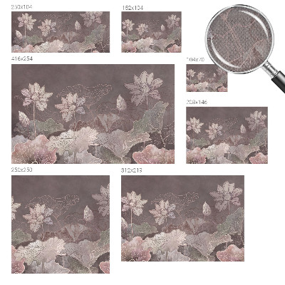 Fotomural decorativo para cabecero de cama botánica pacífica