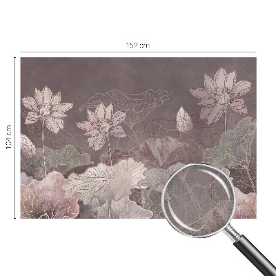 Fotomural decorativo para cabecero de cama con diseño de botánica pacífica