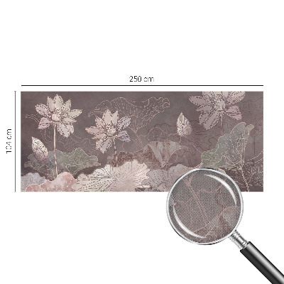 Fotomural decorativo para cabecero de cama con diseño de botánica pacífica