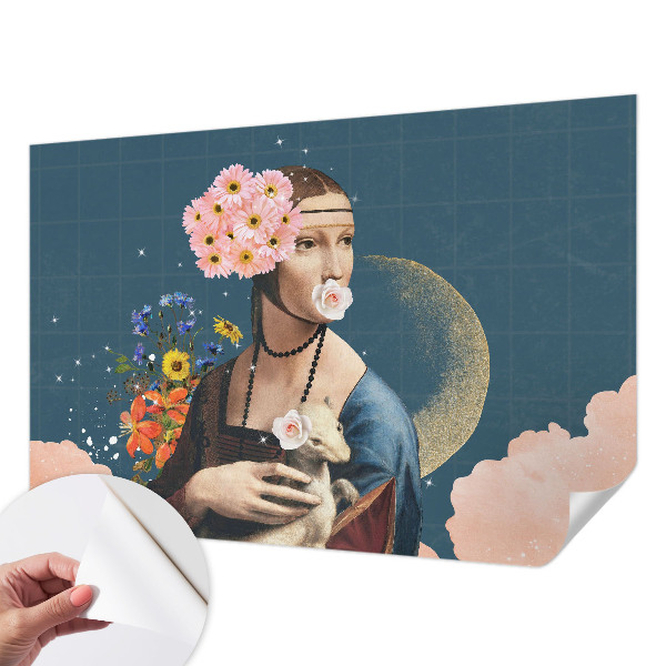 Papel mural con patrón decorativo Elegancia floral