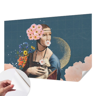 Papel mural con patrón decorativo Elegancia floral