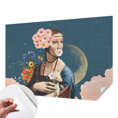 Papel mural con patrón decorativo Elegancia floral