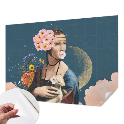 Papel mural con patrón decorativo Elegancia floral