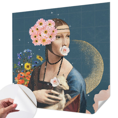 Papel mural con patrón decorativo Elegancia floral