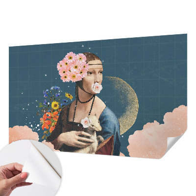 Papel mural con patrón decorativo Elegancia floral