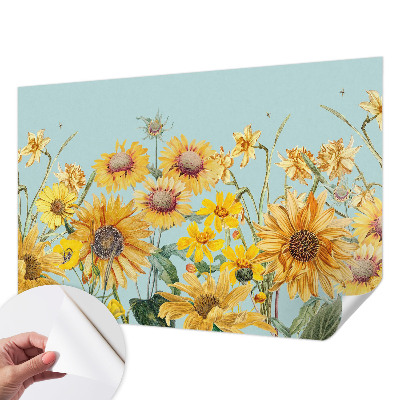 Papel mural texturado decorativo con diseño «Jardín de verano»