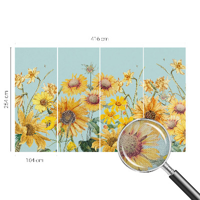 Papel mural texturado decorativo Jardín de verano