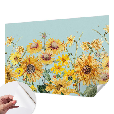 Papel mural texturado decorativo con diseño «Jardín de verano»