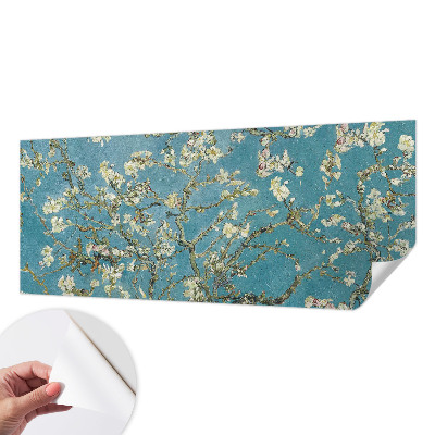 Fotomural decorativo para cabecero de cama con ramas floridas