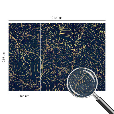 Papel mural texturado decorativo motivo ondulado